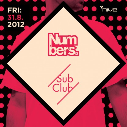 Fri 31 Aug: Numbers at SubClub, Zurich w/ Mosca, Spencer & Goodhand