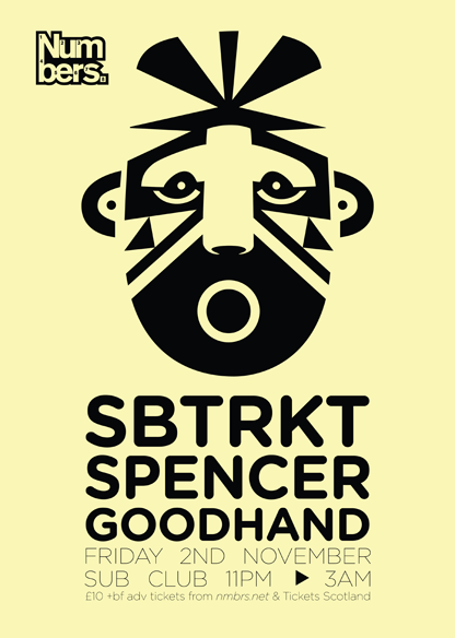 Fri 2nd Nov: SBTRKT, Spencer & Goodhand