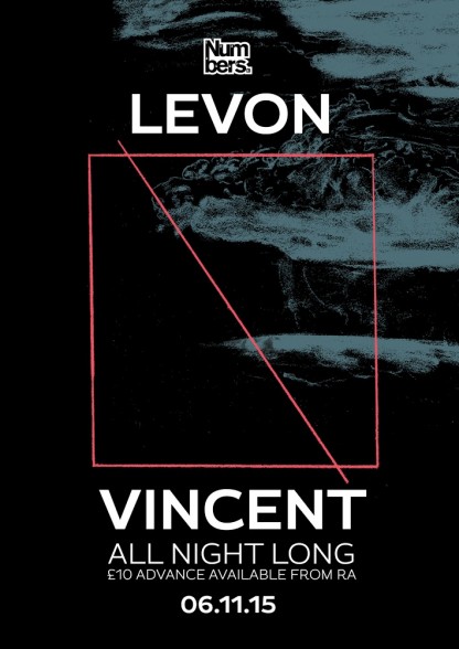 Fri 6 Nov 2015: Numbers present Levon Vincent @ Sub Club, Glasgow
